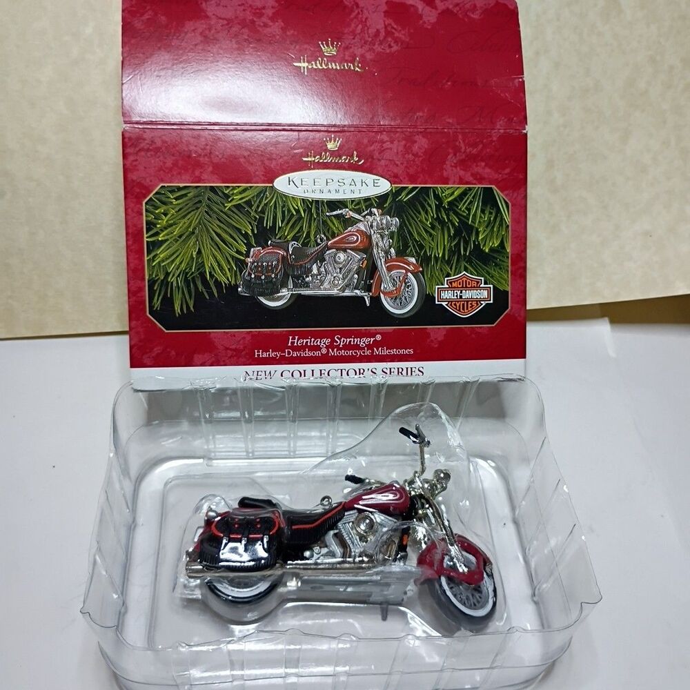 Hallmark Keepsake Heritage Springer Harley-Davidson Motorcycle 1999 Ornament